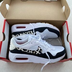 Nike Air Max SC Casual Shoes Womens 6 White Team Orange Leopard *NWT*